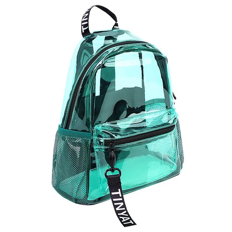 transparent jelly backpack, view 4 - MRSLM