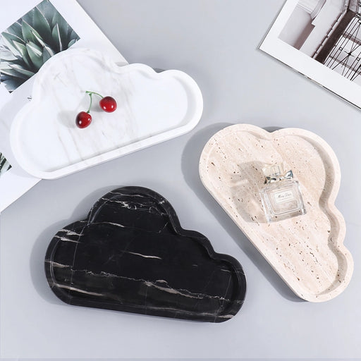 cloud shape natural marble vanity tray - MRSLM