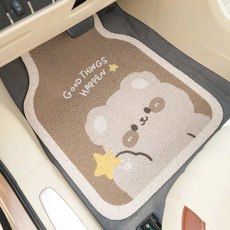 cute bear cartoon car floor mats, view 7 - MRSLM