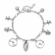 bohemian starfish anklet, view 3 - MRSLM