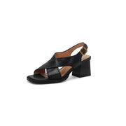 genuine leather summer sandals, view 2 - MRSLM