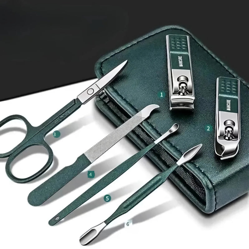 6-piece stainless steel nail clippers set, view 4 - MRSLM