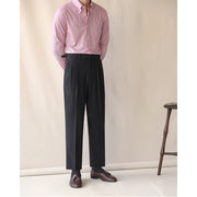 men's high waist straight leg trousers, view 5 - MRSLM