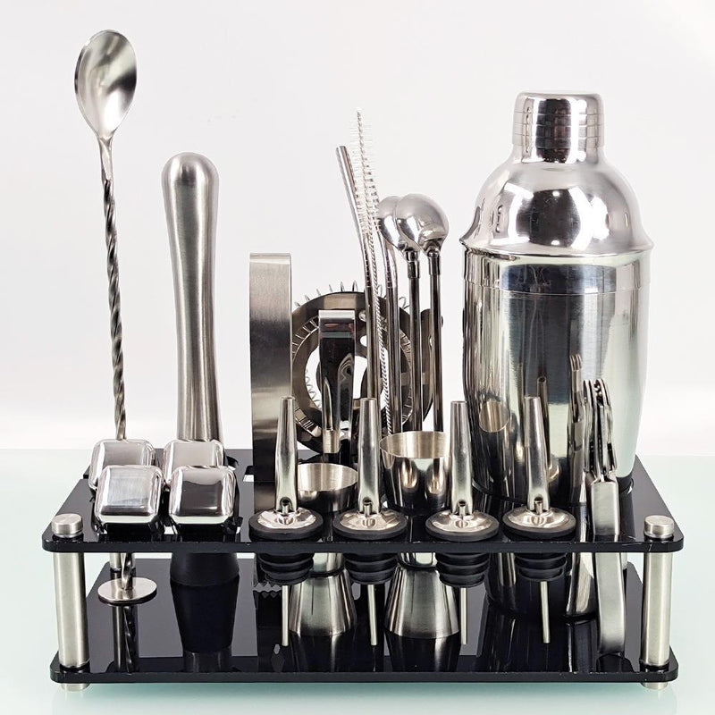 stainless steel acrylic wine mixing tool set, view 5 - MRSLM