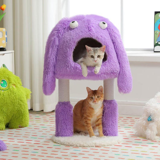 Purple monster cat tree tower - MRSLM