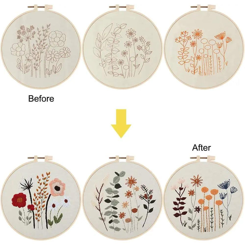 Beginner floral embroidery kit, view 14 - MRSLM