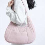 half moon puffer shoulder bag, view 8 - MRSLM