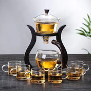 lazy kung fu glass tea set, view 3 - MRSLM