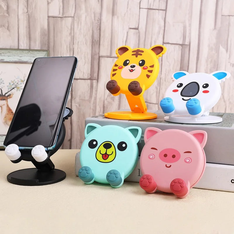 cute foldable phone and tablet stand, view 8 - MRSLM