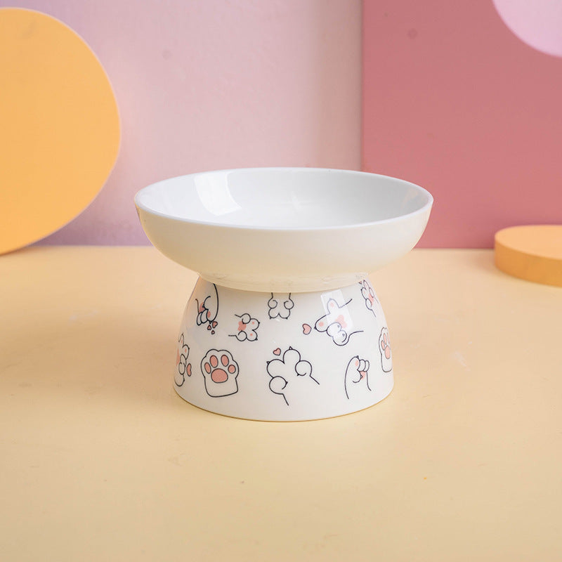 cartoon ceramic cat bowl, view 5 - MRSLM