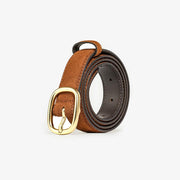 women's split leather belt, view 3 - MRSLM