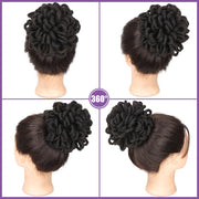 african wig bun drawstring afro hair, view 5 - MRSLM