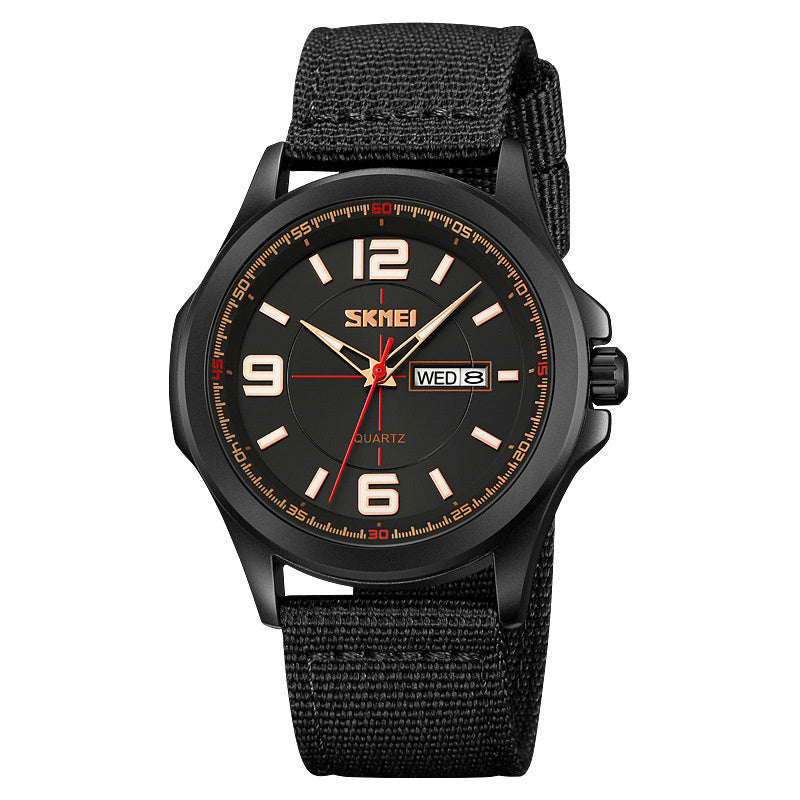 classic men's round quartz watch, view 8 - MRSLM