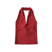 women's deep v-neck halter top, view 5 - MRSLM