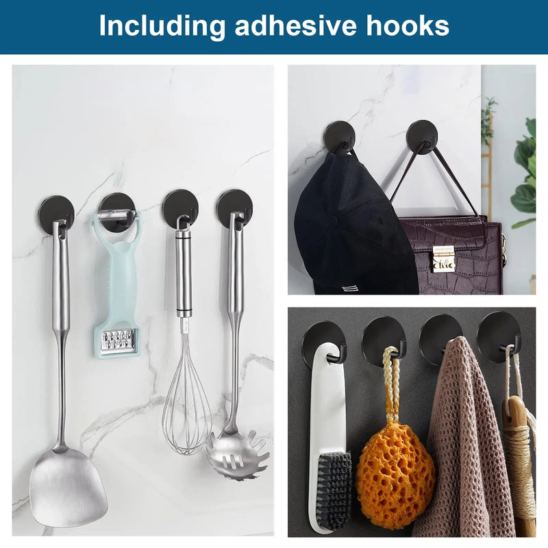 adhesive razor and towel holder set, view 5 - MRSLM