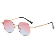 polygonal metal sunglasses for women, view 5 - MRSLM