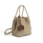 Genuine leather retro bucket bag, view 4 - MRSLM