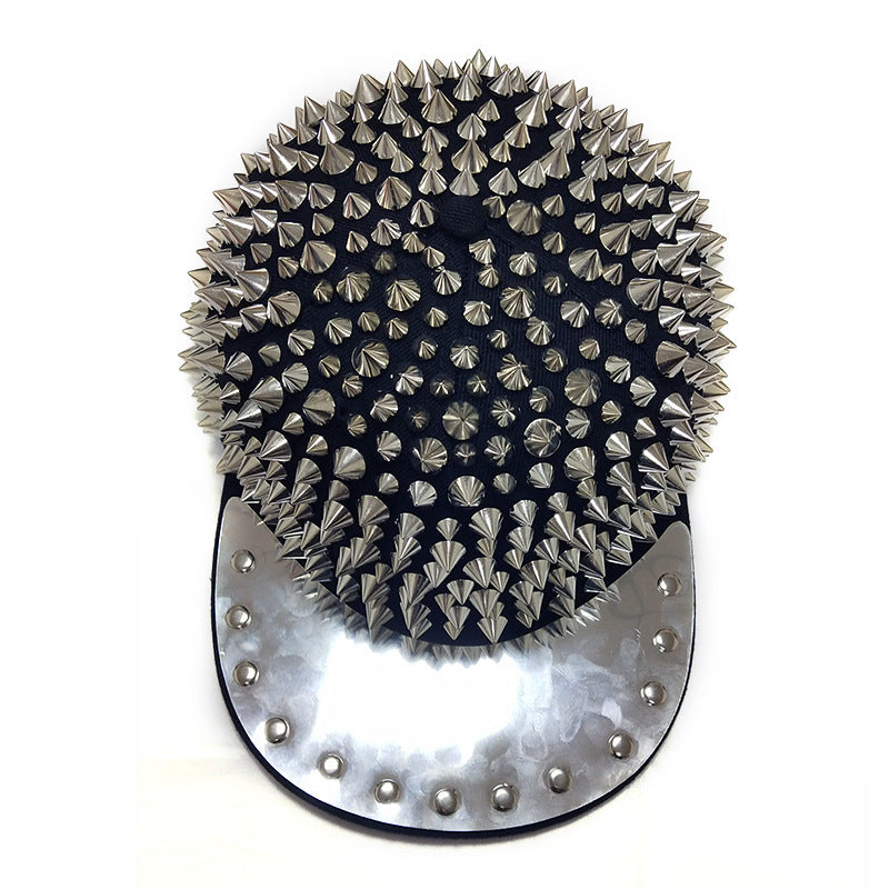 punk pointed rivet hip hop hat - MRSLM