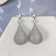 micro inlaid water drop earrings, view 6 - MRSLM