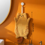 cute cat hanging hand towel, view 3 - MRSLM