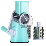 vegetable slicer shredder with 3 stainless steel blades, view 2 - MRSLM