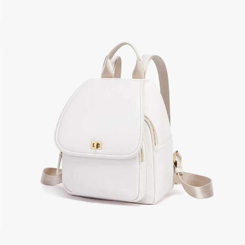 cream leather backpack - MRSLM