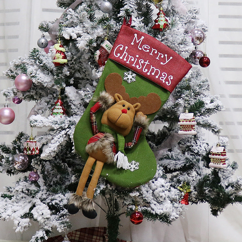 Big 3D plush Christmas stocking, view 11 - MRSLM
