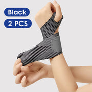 adjustable elastic wrist support, view 2 - MRSLM