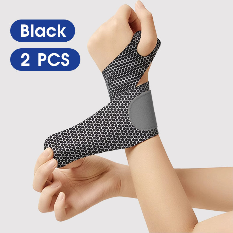 adjustable elastic wrist support, view 2 - MRSLM