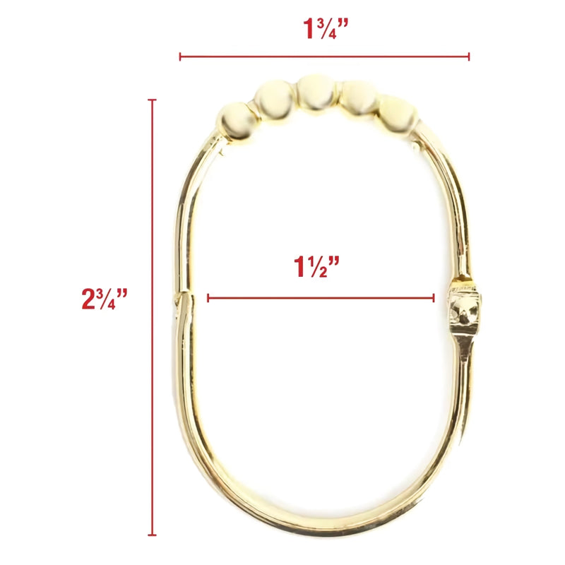 gold shower curtain rings, view 5 - MRSLM