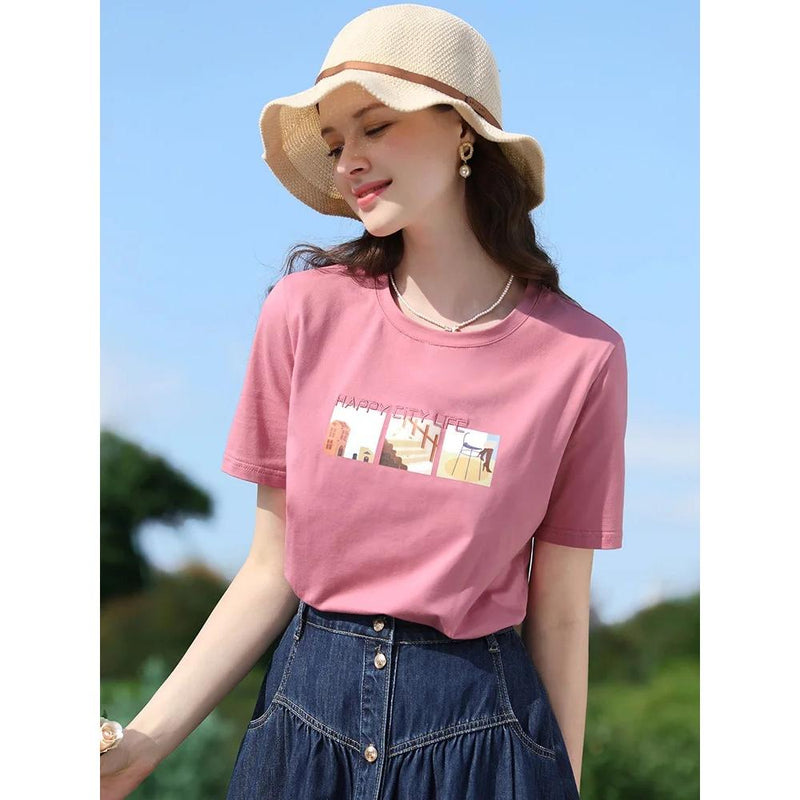 slim-fit cotton t-shirt, view 5 - MRSLM