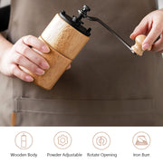 Portable wooden manual coffee grinder, view 8 - MRSLM