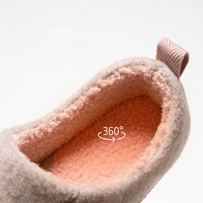 plush non-slip indoor slippers, view 3 - MRSLM