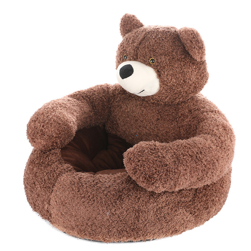 Ultra soft semi-enclosed pet bed, view 4 - MRSLM