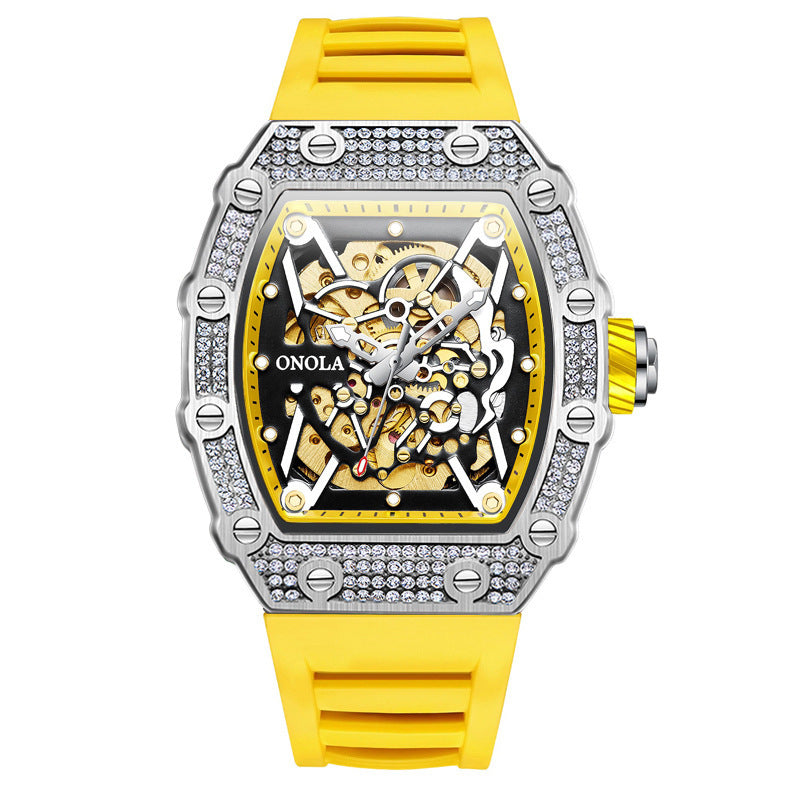 men's automatic steel case watch, view 7 - MRSLM