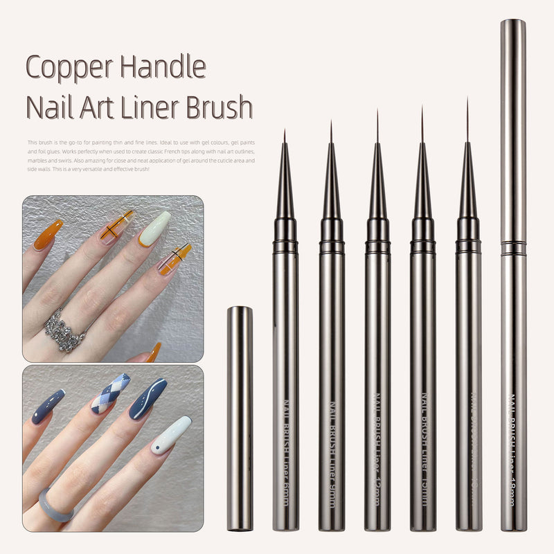 nail art liner brush set, view 3 - MRSLM