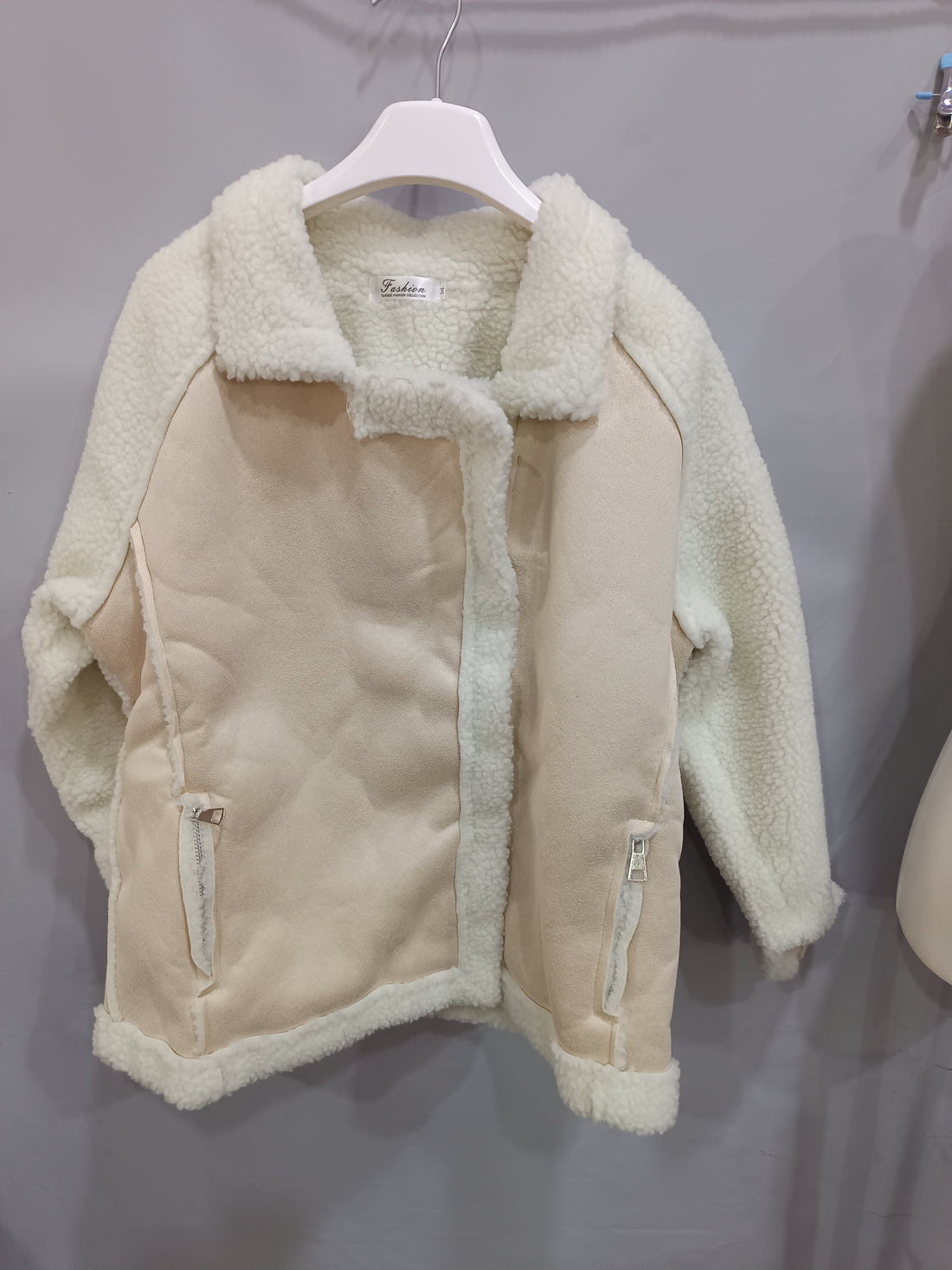 Women's Faux Suede Sherpa-Lined Moto Jacket