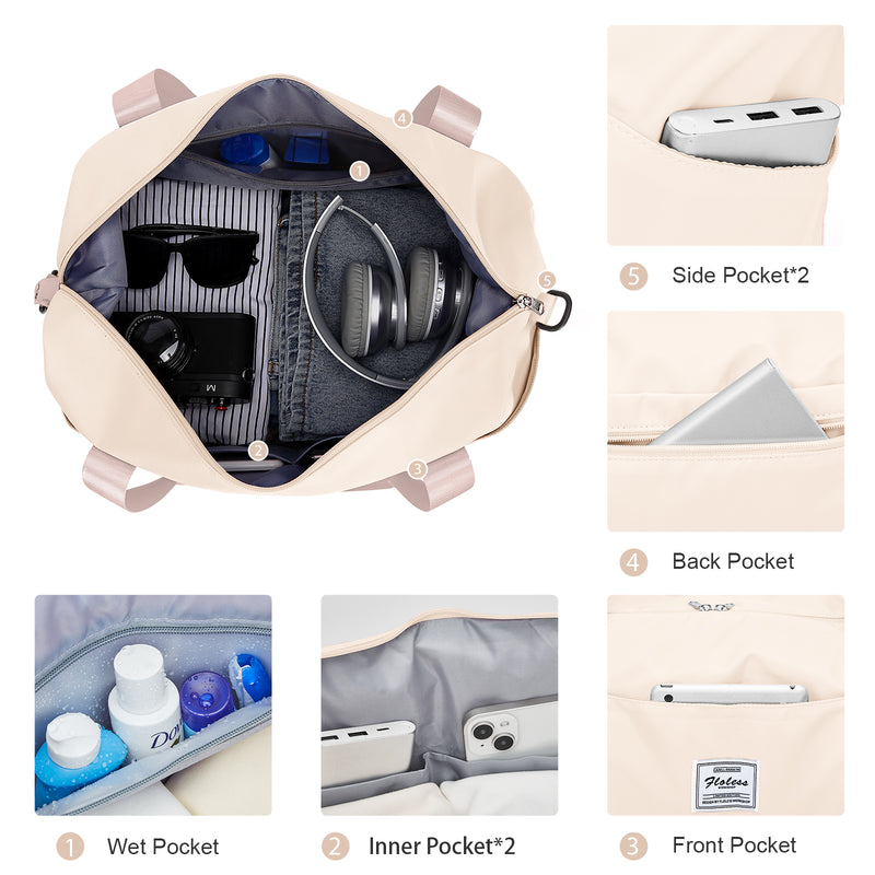 large expandable travel duffel bag, view 7 - MRSLM