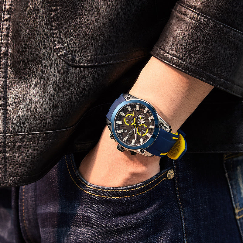 Men's silicone quartz sports watch - MRSLM