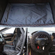 waterproof car seat and steering wheel cover with boot mat, view 9 - MRSLM