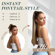 24-inch straight ponytail hair extension, view 19 - MRSLM