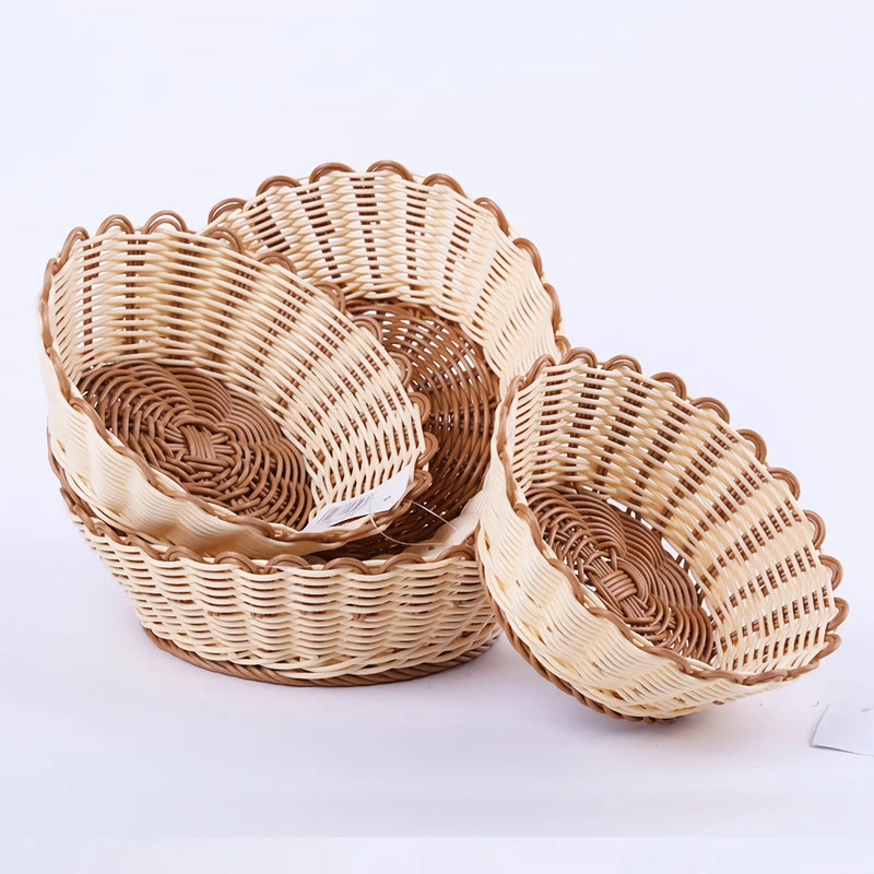 handwoven fruit and vegetable storage basket, view 3 - MRSLM