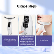 led light face and neck massager, view 8 - MRSLM