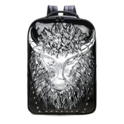 creative 3d cow design backpack, view 4 - MRSLM