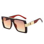 Gradient lens square sunglasses, view 4 - MRSLM