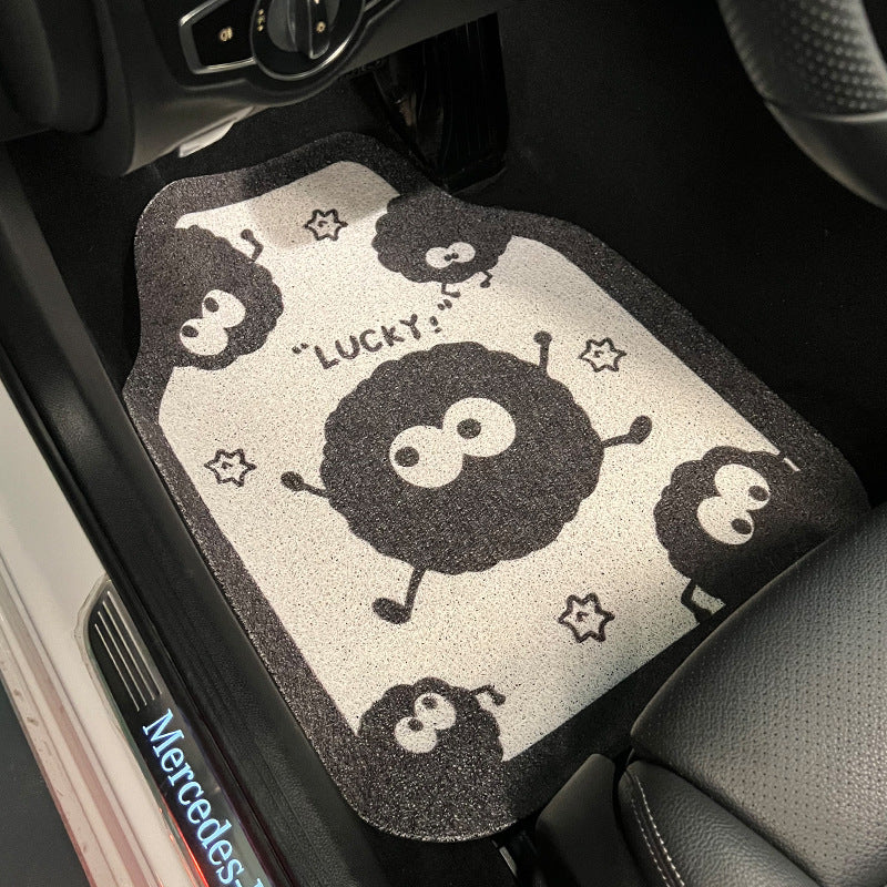 short plush car floor mats, view 4 - MRSLM