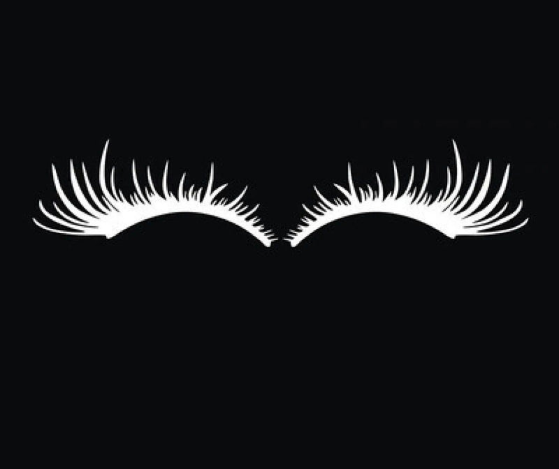 reflective car headlight eyebrow stickers, view 4 - MRSLM