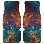 galaxy teal and orange car floor mats, view 2 - MRSLM