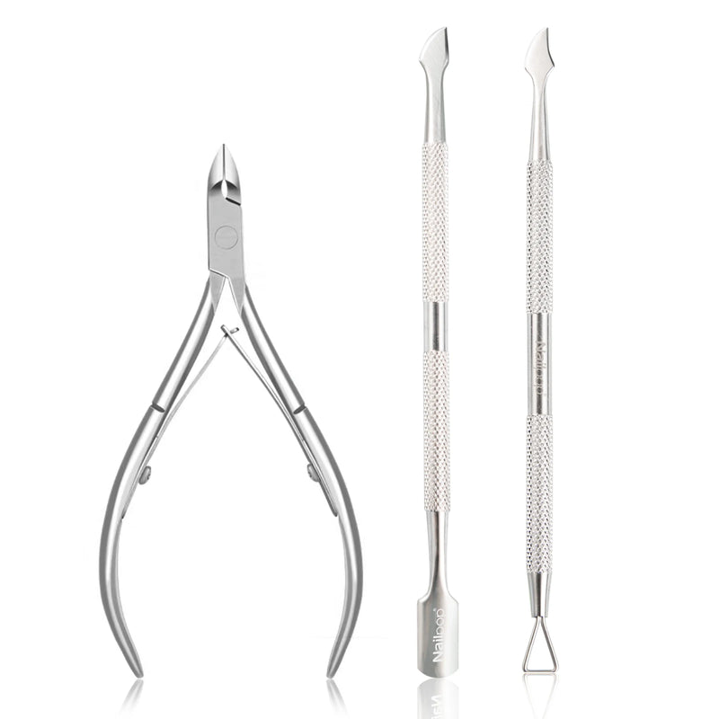 stainless steel cuticle scissors and nail care tool, view 2 - MRSLM