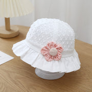 Baby sun hat with lace ruffle, view 5 - MRSLM